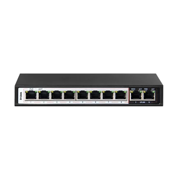 سوئیچ 10 پورت DES-F1010P-E|ویراتک|viratech|viratechnology|viratk| سوئیچ